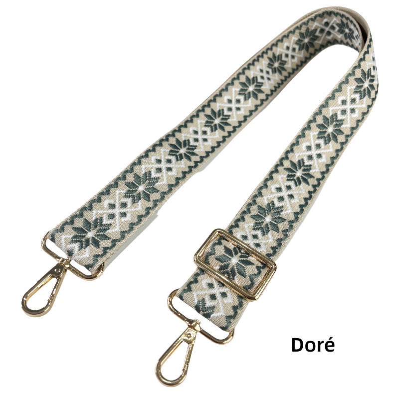 Bandoulière réglable pour sac - jacquard - 38mm