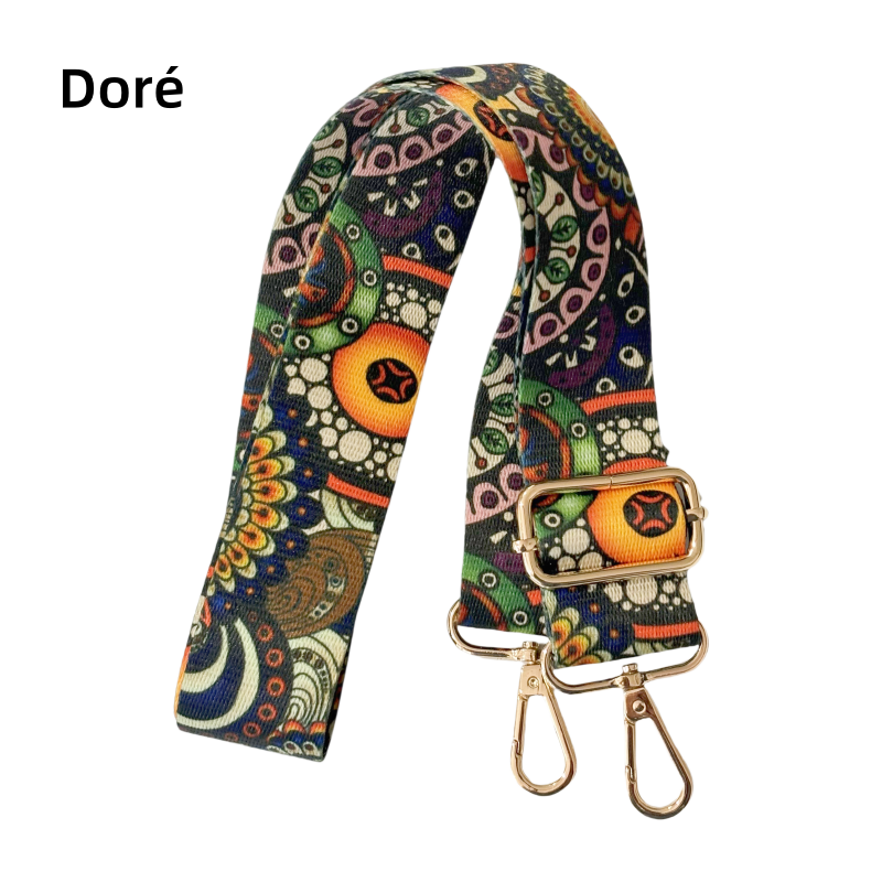 Bandoulière à motifs réglable pour sac - Multicolore - 38mm