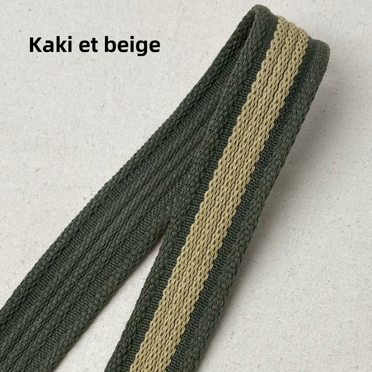 Sangles à rayures en coton polyester -Épaisseur 2,8mm - 32mm