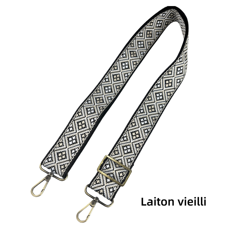 Bandoulière réglable pour sac - jacquard - 38mm