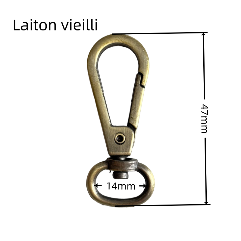 Mousquetons en métal - 12mm