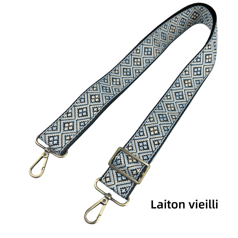 Bandoulière réglable pour sac - jacquard - 38mm