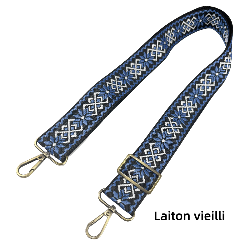 Bandoulière réglable pour sac - jacquard - 38mm