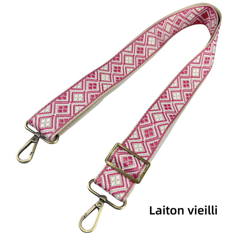 Bandoulière réglable pour sac - jacquard - 38mm