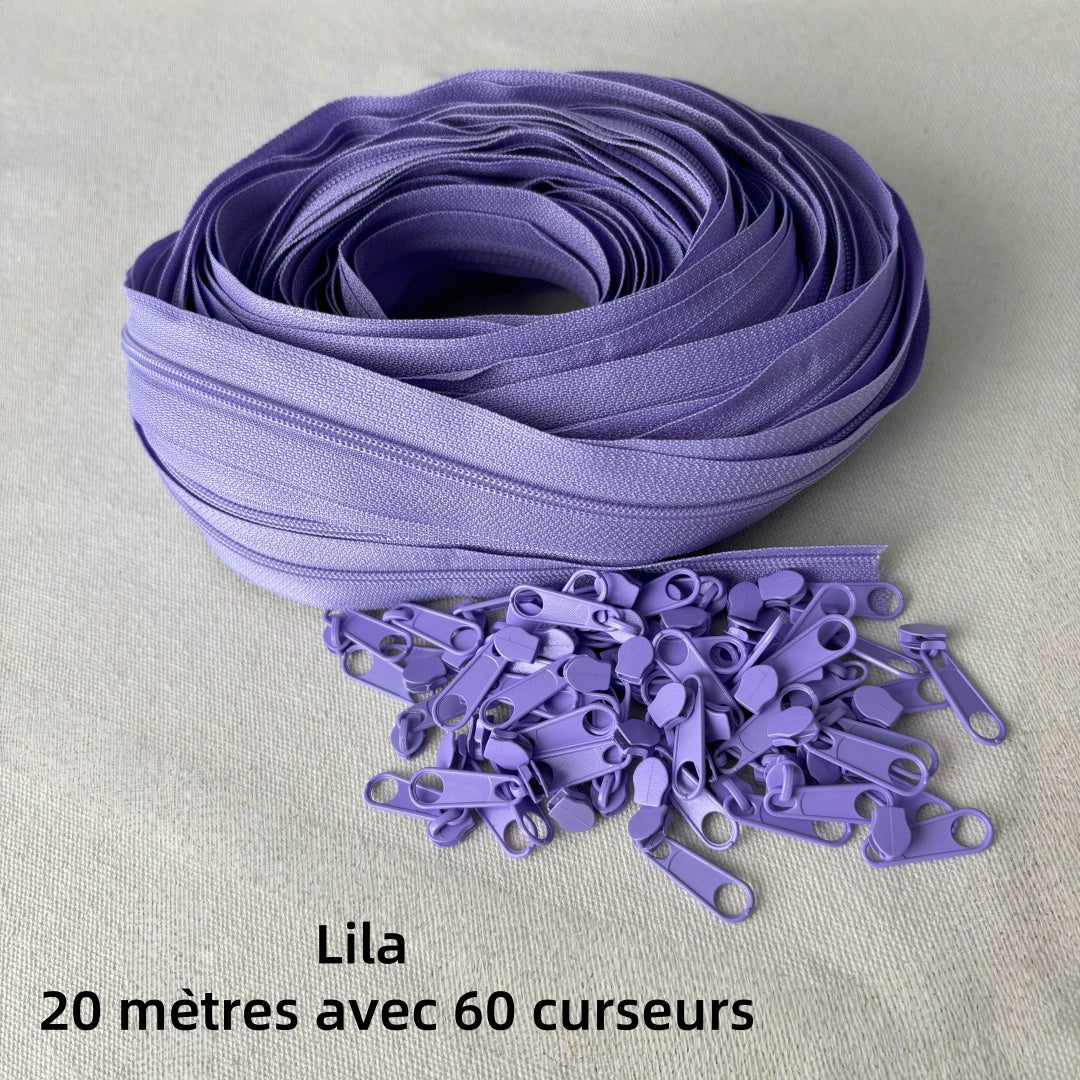 Fermetures éclair sans fin-zip - N°3