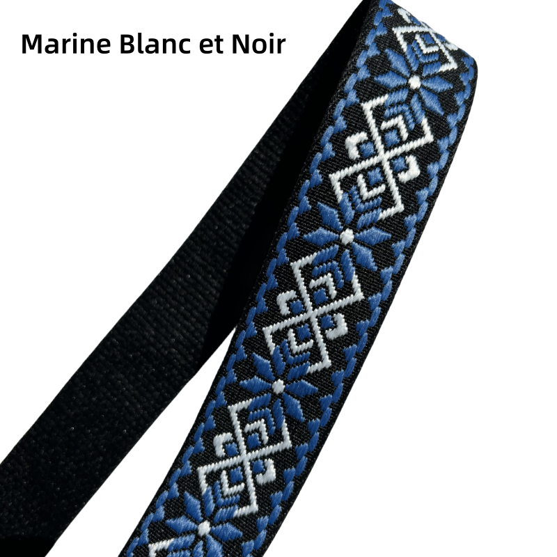 Bandoulière réglable pour sac - jacquard - 38mm