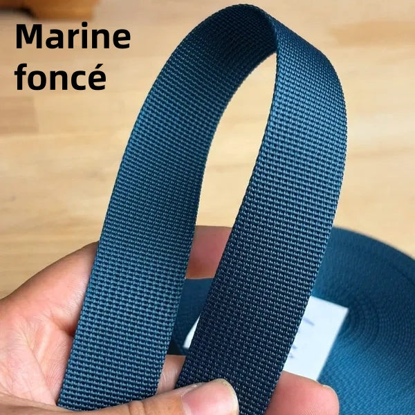 Sangles de couleur unie - Épaisseur 1mm - 25mm de largeur