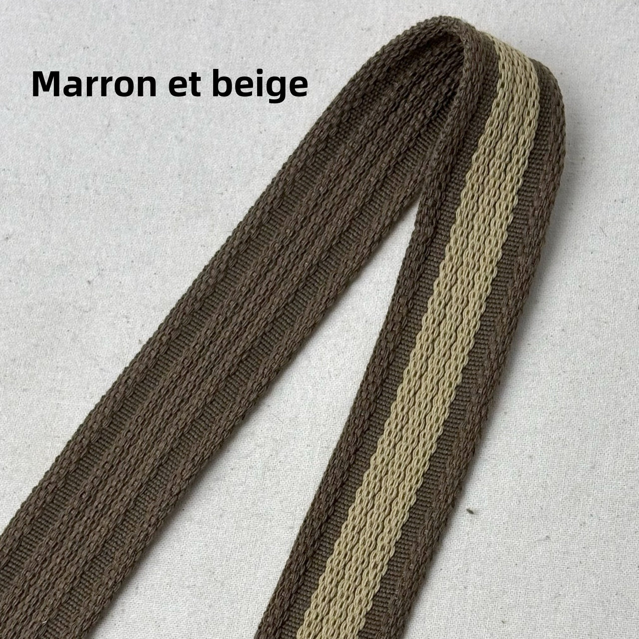 Sangles à rayures en coton polyester -Épaisseur 2,8mm - 32mm