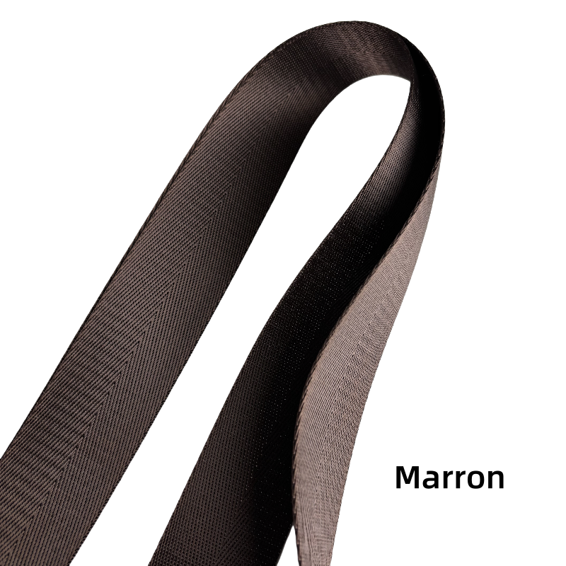 Bandoulière réglable pour sac - à chevrons de couleur unie- 38mm
