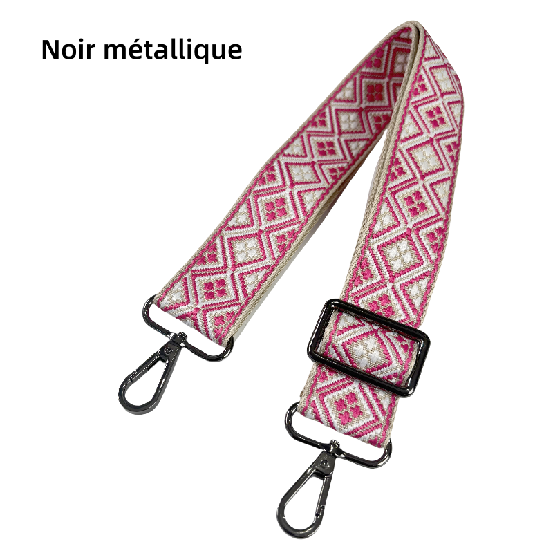 Bandoulière réglable pour sac - jacquard - 38mm