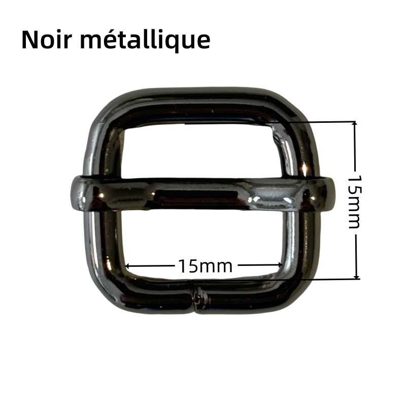 Boucle réglable en métal - 15mm