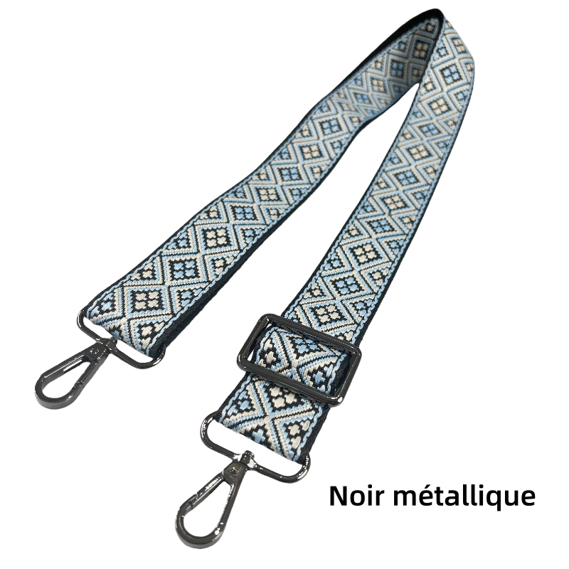 Bandoulière réglable pour sac - jacquard - 38mm