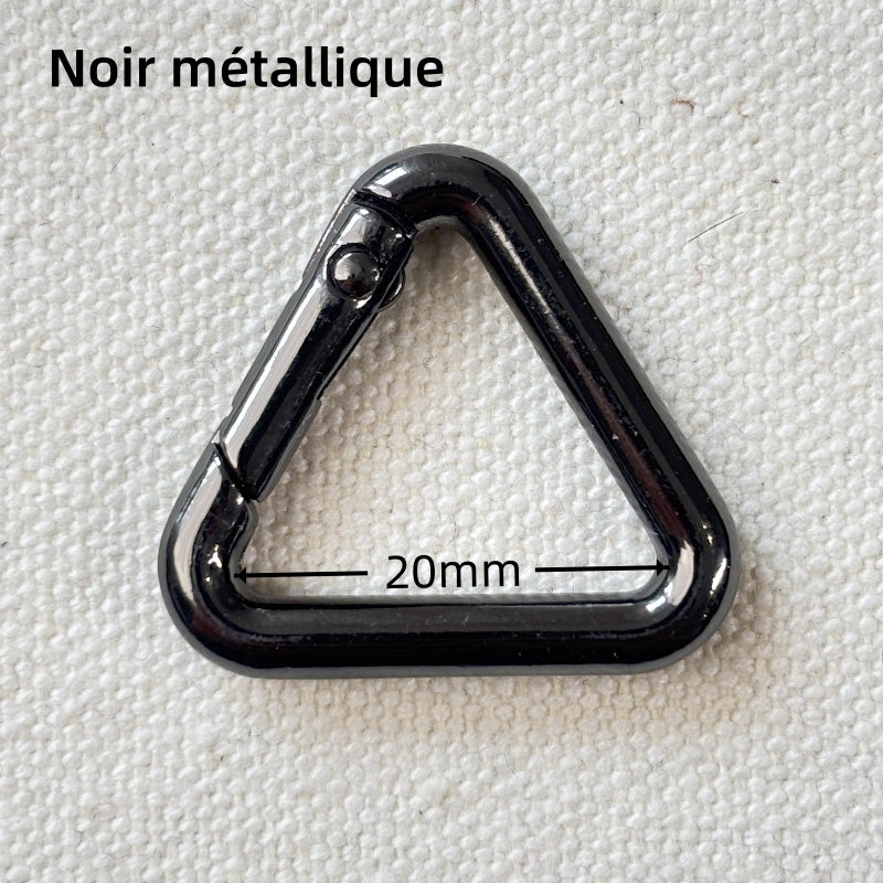 Boucle mousqueton Triangle printemp anneau en Alliage de Zinc - 20mm