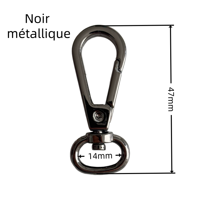 Mousquetons en métal - 12mm