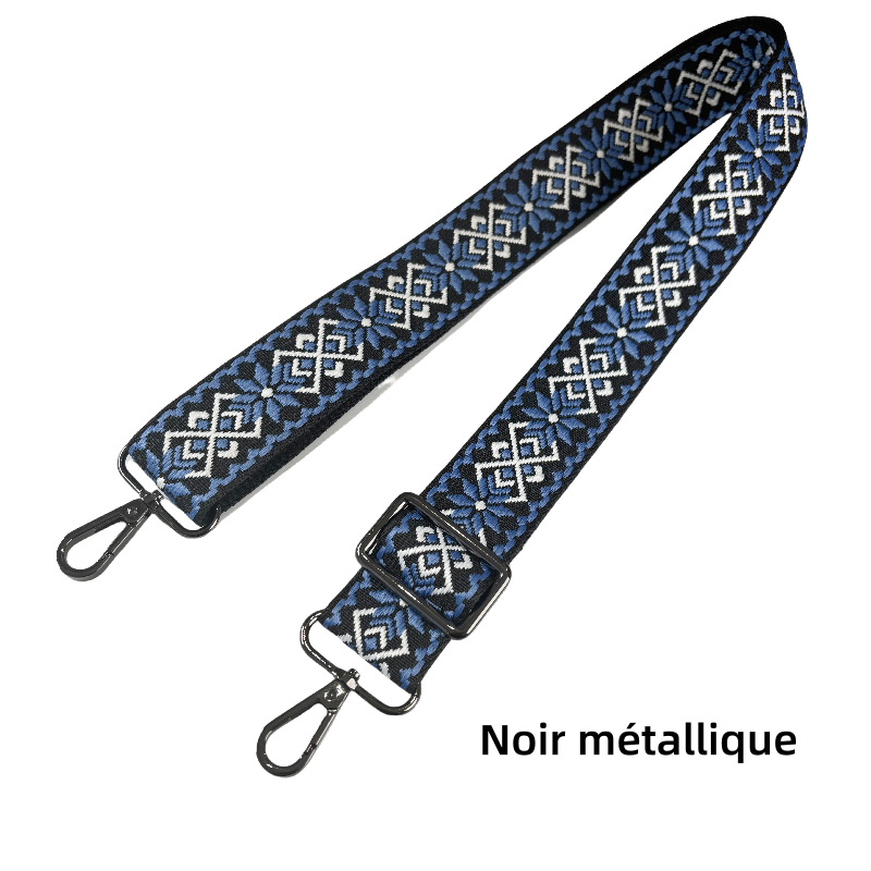 Bandoulière réglable pour sac - jacquard - 38mm