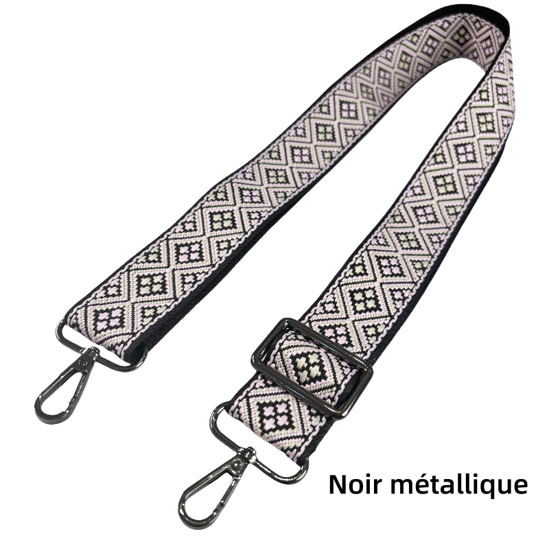 Bandoulière réglable pour sac - jacquard - 38mm