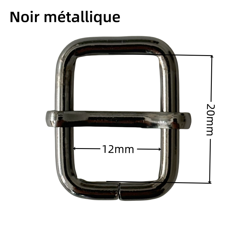 Boucle réglable en métal - 12mm