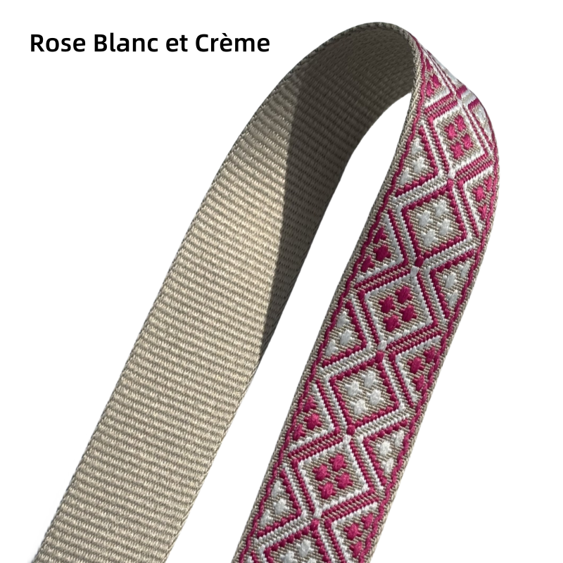 Bandoulière réglable pour sac - jacquard - 38mm