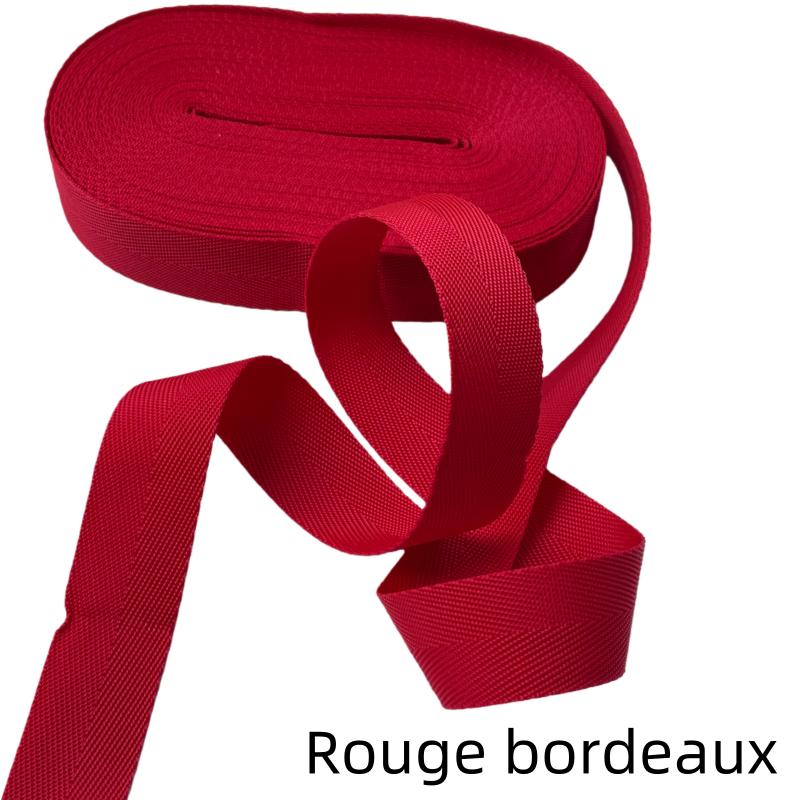 Sangles de couleur unie - Épaisseur 0,8mm - 23mm de largeur