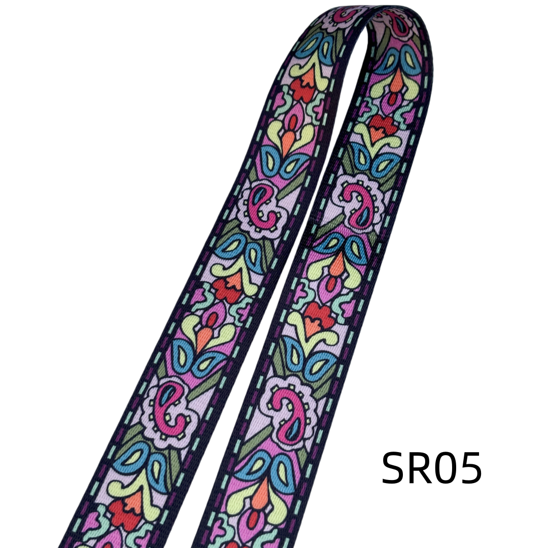 Bandoulière réglable pour sac - sangles à motifs - 38mm