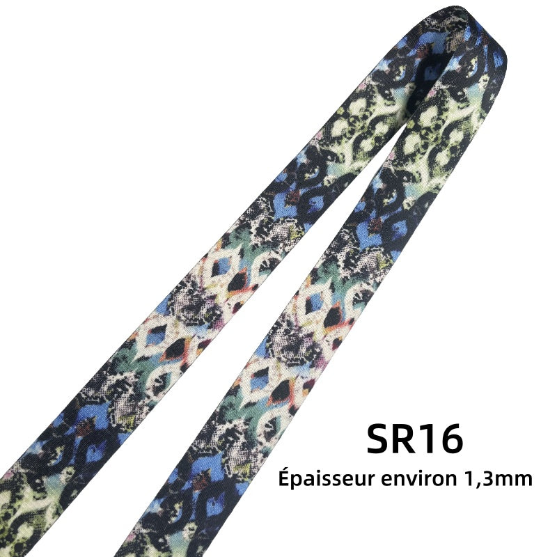 Sangle à motifs en 38mm - Multicolore - Épaisseur 1mm