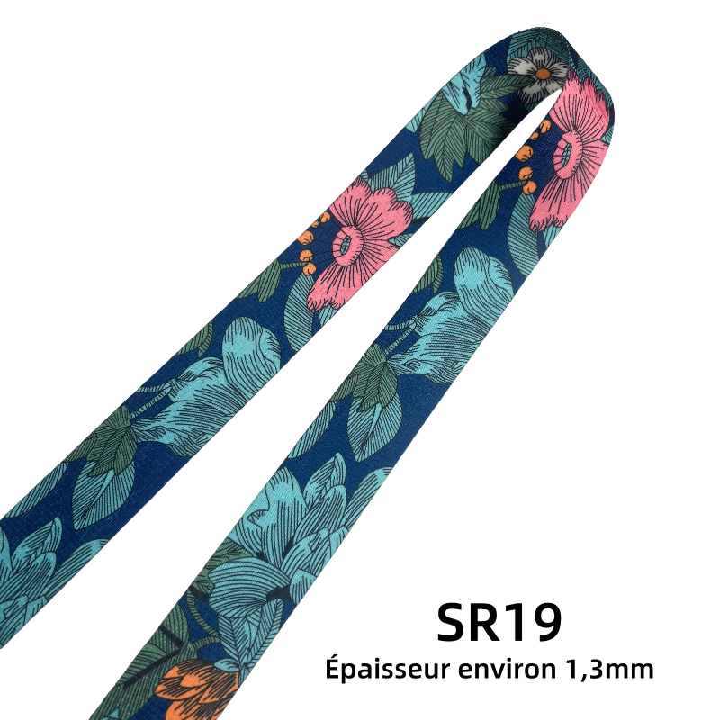 Bandoulière réglable pour sac - sangles à motifs - 38mm