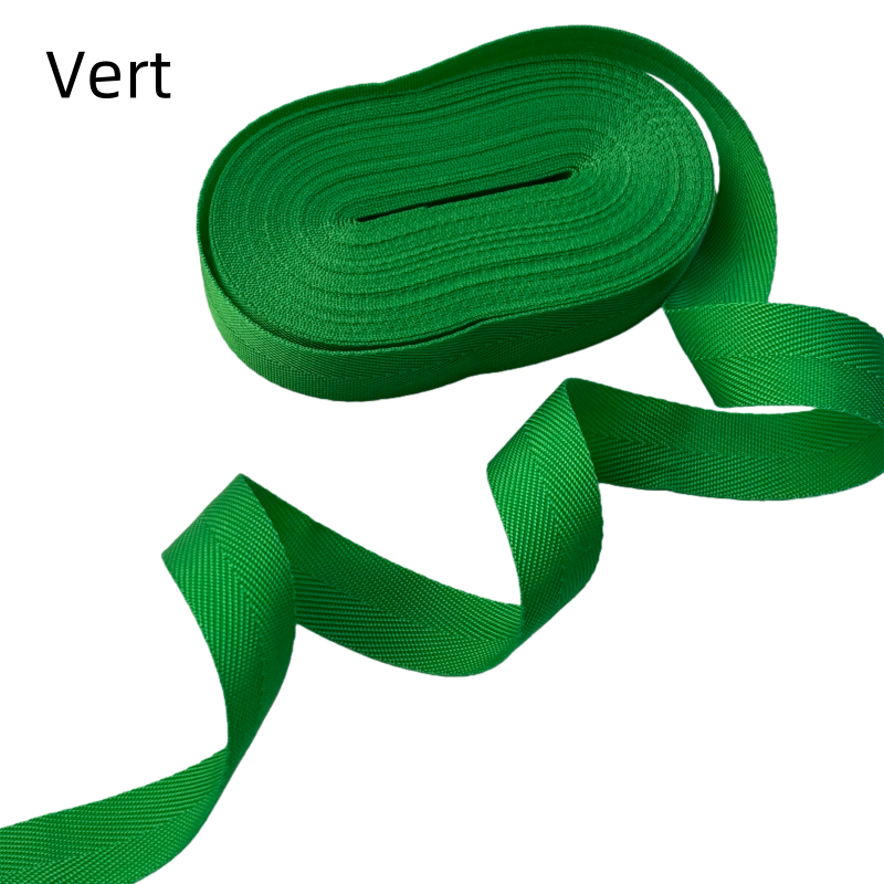 Sangles de couleur unie - Épaisseur 0,8mm - 23mm de largeur