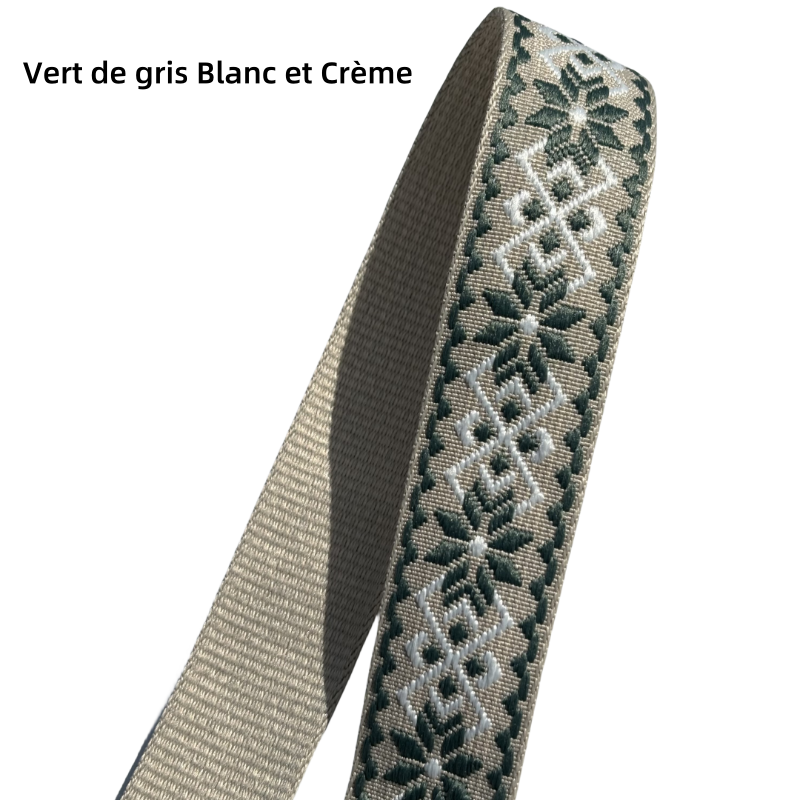 Bandoulière réglable pour sac - jacquard - 38mm