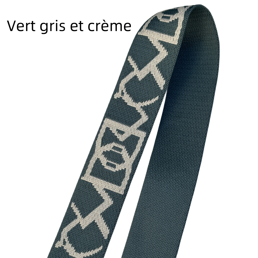 Bandoulière réglable pour sac - jacquard - 38mm