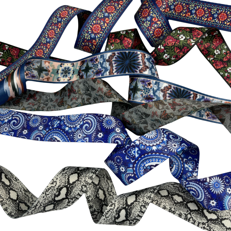 Sangles à motifs en 38mm - Multicolore - Épaisseur 1mm