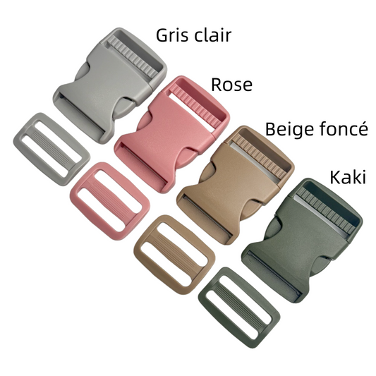 Set de Boucle clip et boucle d'échelle en plastique - 38mm