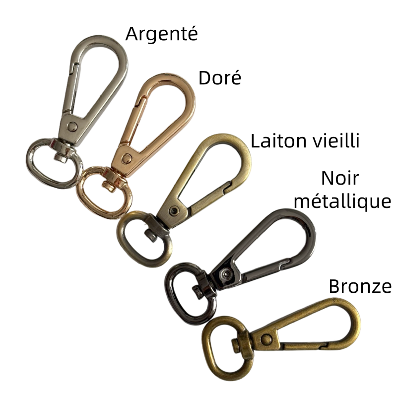Mousquetons en métal - 12mm