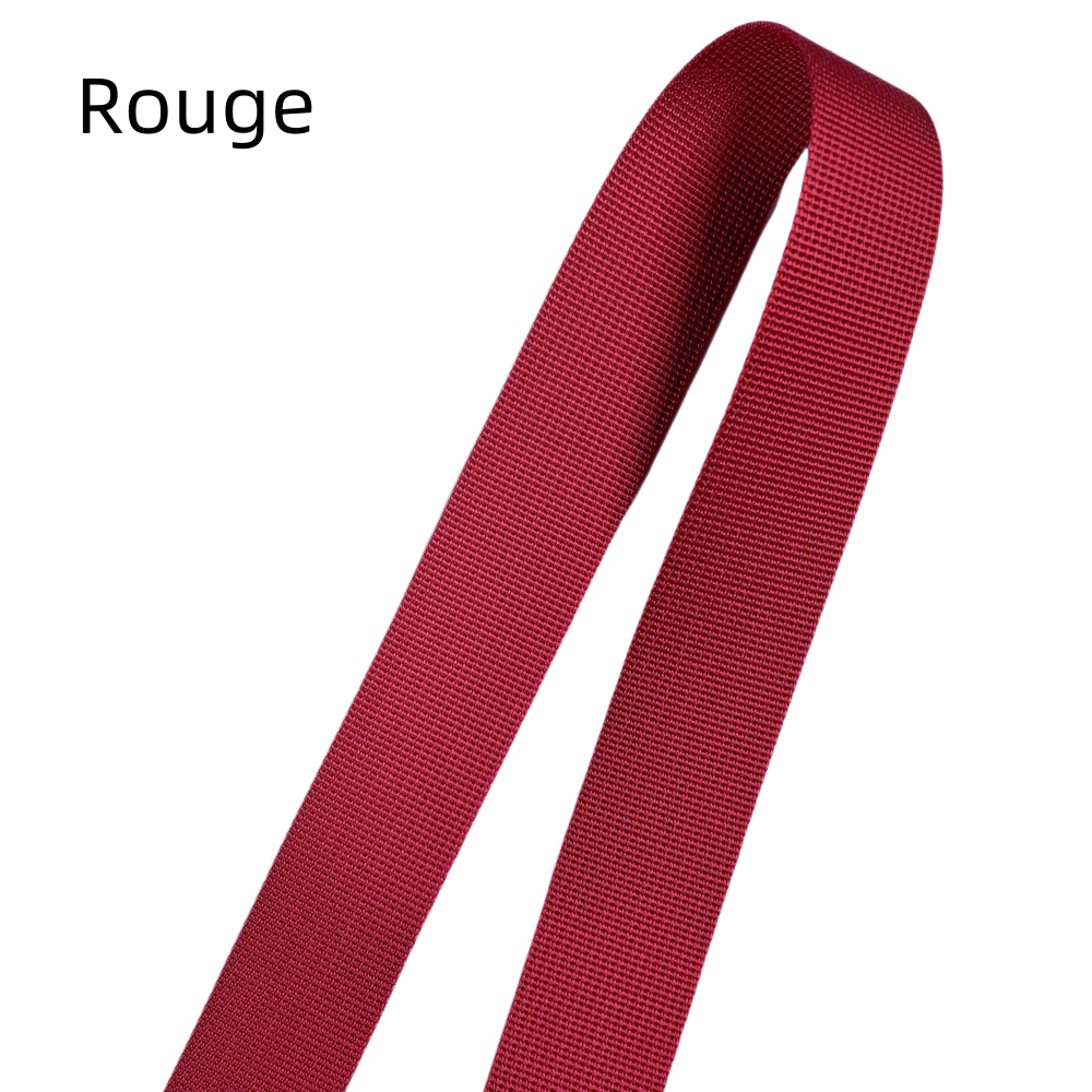 Sangles de couleur unie - Épaisseur 1mm - 32mm de largeur