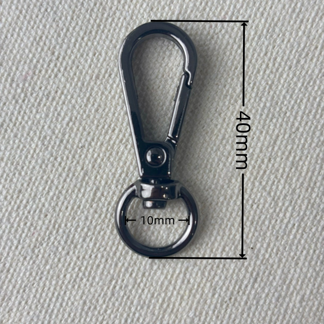 Mousquetons en métal - rond - 10mm